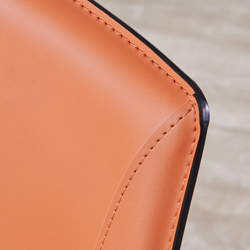 Sillas de comedor de estilo moderno sillas de comedor sin brazos con patas de metal para cocina