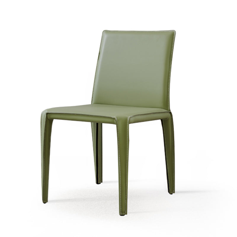 Sillas de comedor de estilo moderno silla de comedor sin brazo con patas de metal para cocina