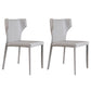 Modern Style Dining Chair Armless Dining Chair with Metal Legs for Kitchen