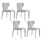 Modern Style Dining Chair Armless Dining Chair with Metal Legs for Kitchen