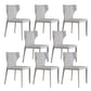Modern Style Dining Chair Armless Dining Chair with Metal Legs for Kitchen