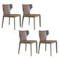 Modern Style Dining Chair Armless Dining Chair with Metal Legs for Kitchen