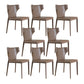 Modern Style Dining Chair Armless Dining Chair with Metal Legs for Kitchen