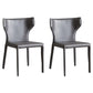Modern Style Dining Chair Armless Dining Chair with Metal Legs for Kitchen