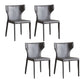 Modern Style Dining Chair Armless Dining Chair with Metal Legs for Kitchen