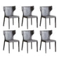 Modern Style Dining Chair Armless Dining Chair with Metal Legs for Kitchen