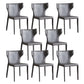 Modern Style Dining Chair Armless Dining Chair with Metal Legs for Kitchen