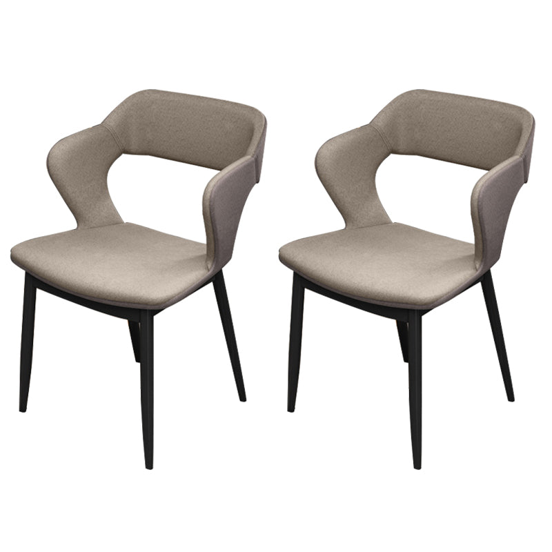 Sedia da pranzo in stile industriale sedia da pranzo senza braccio con gambe di metallo per cucina