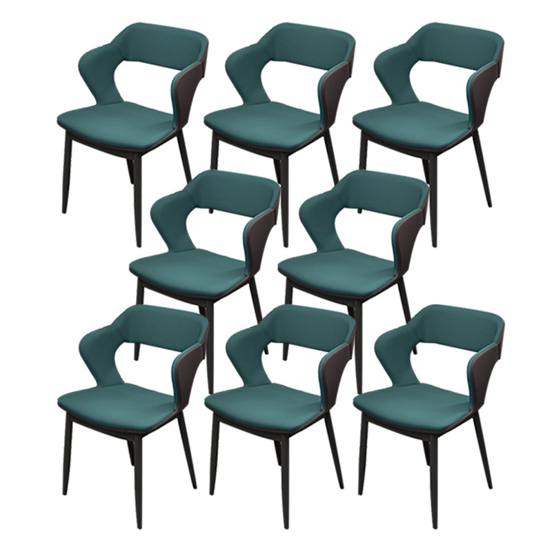 Sedia da pranzo in stile industriale sedia da pranzo senza braccio con gambe di metallo per cucina