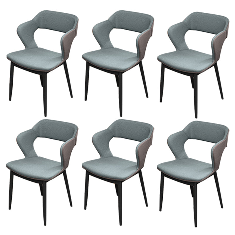 Sedia da pranzo in stile industriale sedia da pranzo senza braccio con gambe di metallo per cucina