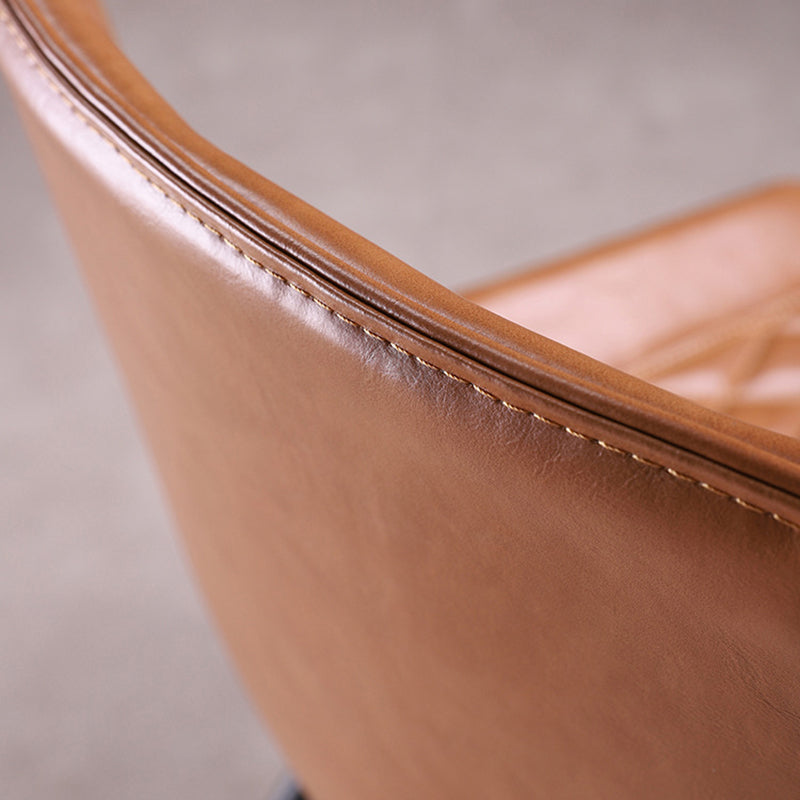 工業スタイルのダイニングチェアアームレスダイニングチェアはキッチン用の金属製の脚を備えています