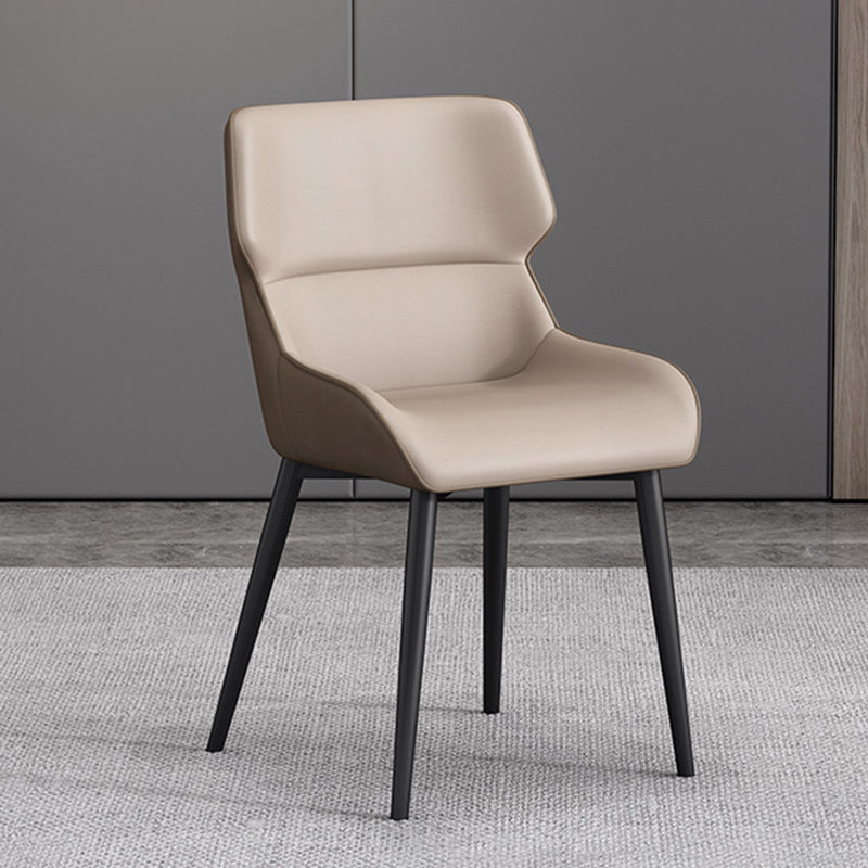 Modern Style Dining Chair Arm Dining Chair with Metal Legs for Kitchen Clearhalo 'Dining Chairs' 'Dining Tables & Seating' 'dining_chair' 'furn' 'furn_dining_chair' 'Furniture' 'Kitchen & Dining Furniture' 5910482