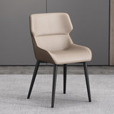 Modern Style Dining Chair Arm Dining Chair with Metal Legs for Kitchen