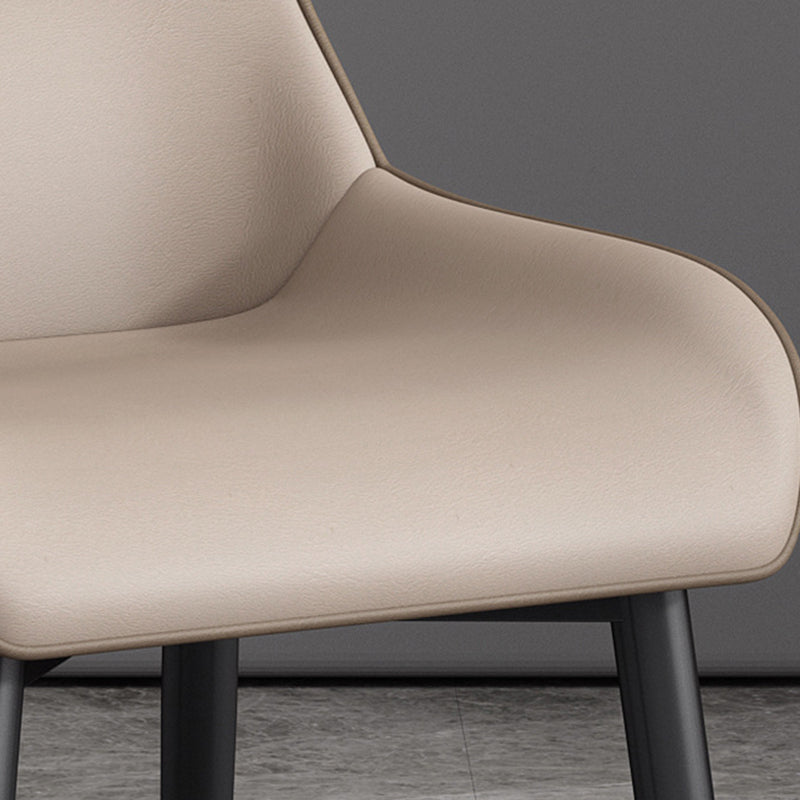 Modern Style Dining Chair Arm Dining Chair with Metal Legs for Kitchen Clearhalo 'Dining Chairs' 'Dining Tables & Seating' 'dining_chair' 'furn' 'furn_dining_chair' 'Furniture' 'Kitchen & Dining Furniture' 5910488