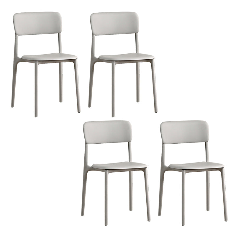 Sedia laterale da sala da pranzo aperta sedia laterale in plastica per uso della cucina