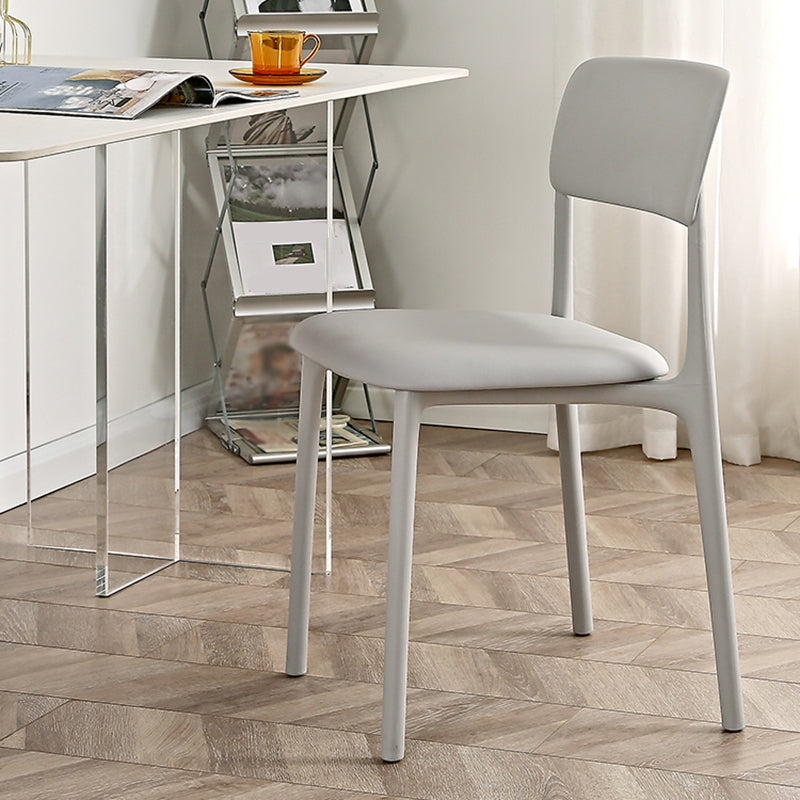 Sedia laterale da sala da pranzo aperta sedia laterale in plastica per uso della cucina