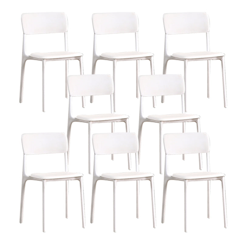 Sedia laterale da sala da pranzo aperta sedia laterale in plastica per uso della cucina