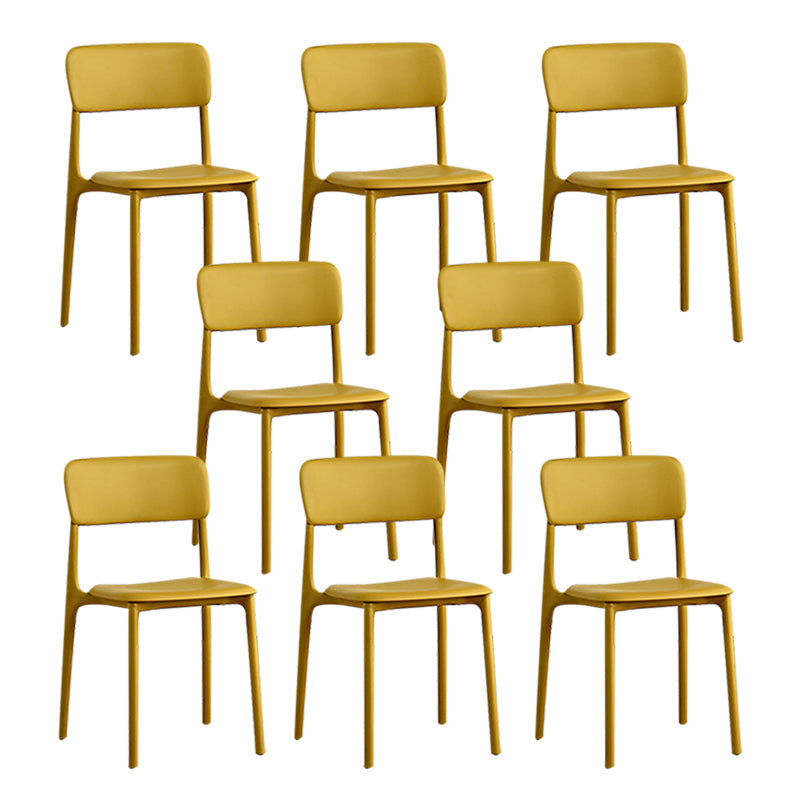 Sedia laterale da sala da pranzo aperta sedia laterale in plastica per uso della cucina