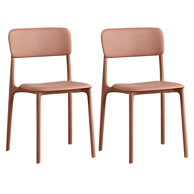 Sedia laterale da sala da pranzo aperta sedia laterale in plastica per uso della cucina