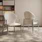 Modern Style Dining Chair Arm Dining Chairs with Metal Legs for Kitchen