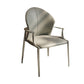 Modern Style Dining Chair Arm Dining Chairs with Metal Legs for Kitchen