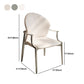 Modern Style Dining Chair Arm Dining Chairs with Metal Legs for Kitchen