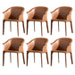Upholstered Dining Chair Modern Faux Leather Dining Arm Chair