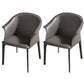 Upholstered Dining Chair Modern Faux Leather Dining Arm Chair