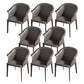 Upholstered Dining Chair Modern Faux Leather Dining Arm Chair