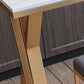 Glam Bar Table Set 1/2/3/5/7 Pcs White Stone Bar Table with Upholstered Stools Clearhalo 'Bar Furniture' 'furn' 'furn_home_bar_bar_sets' 'Furniture' 'Home Bars & Bar Sets' 'home_bar_bar_sets' 'Kitchen & Dining Furniture' 5910649