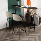 Glam 1/2/3 Pieces Pub Dining Set Living Room Metal and Stone Bar Pub Table Set 3 Pieces: Black Table, 2 Black Stools Clearhalo 'Bar Furniture' 'furn' 'furn_home_bar_bar_sets' 'Furniture' 'Home Bars & Bar Sets' 'home_bar_bar_sets' 'Kitchen & Dining Furniture' 5910665