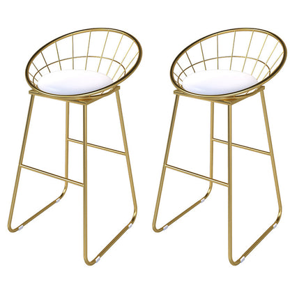 Glam Style 1/2/3/4 Pieces Faux Marble Bar Table Set Rectangular Counter Set for Home Use Gold 30"H Stools (Set of 2) Clearhalo 'Bar Furniture' 'furn' 'furn_home_bar_bar_sets' 'Furniture' 'Home Bars & Bar Sets' 'home_bar_bar_sets' 'Kitchen & Dining Furniture' 5910683