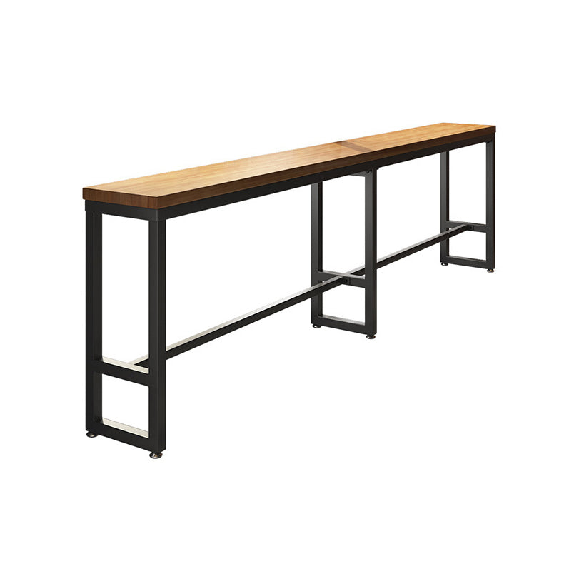 Industrial 1/2/7 Pieces Solid Wood Bar Table Set Rectangular Counter Set Clearhalo 'Bar Furniture' 'furn' 'furn_home_bar_bar_sets' 'Furniture' 'Home Bars & Bar Sets' 'home_bar_bar_sets' 'Kitchen & Dining Furniture' 5910718