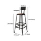Industrial 1/2/7 Pieces Solid Wood Bar Table Set Rectangular Counter Set Clearhalo 'Bar Furniture' 'furn' 'furn_home_bar_bar_sets' 'Furniture' 'Home Bars & Bar Sets' 'home_bar_bar_sets' 'Kitchen & Dining Furniture' 5910727