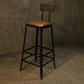 1/2/9 Pieces Industrial Solid Wood Bar Table Set Rectangular Counter Set for Home Use