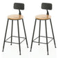 1/2/9 Pieces Industrial Solid Wood Bar Table Set Rectangular Counter Set for Home Use