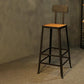1/2/9 Pieces Industrial Solid Wood Bar Table Set Rectangular Counter Set for Home Use