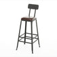 1/2/9 Pieces Industrial Solid Wood Bar Table Set Rectangular Counter Set for Home Use