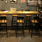 1/2/9 Pieces Industrial Solid Wood Bar Table Set Rectangular Counter Set for Home Use