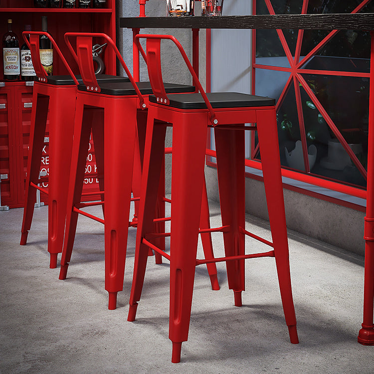 Black and Red Counter Set Industrial 1/4 Pieces Rectangle Wood Counter Set Clearhalo 'Bar Furniture' 'furn' 'furn_home_bar_bar_sets' 'Furniture' 'Home Bars & Bar Sets' 'home_bar_bar_sets' 'Kitchen & Dining Furniture' 5910790
