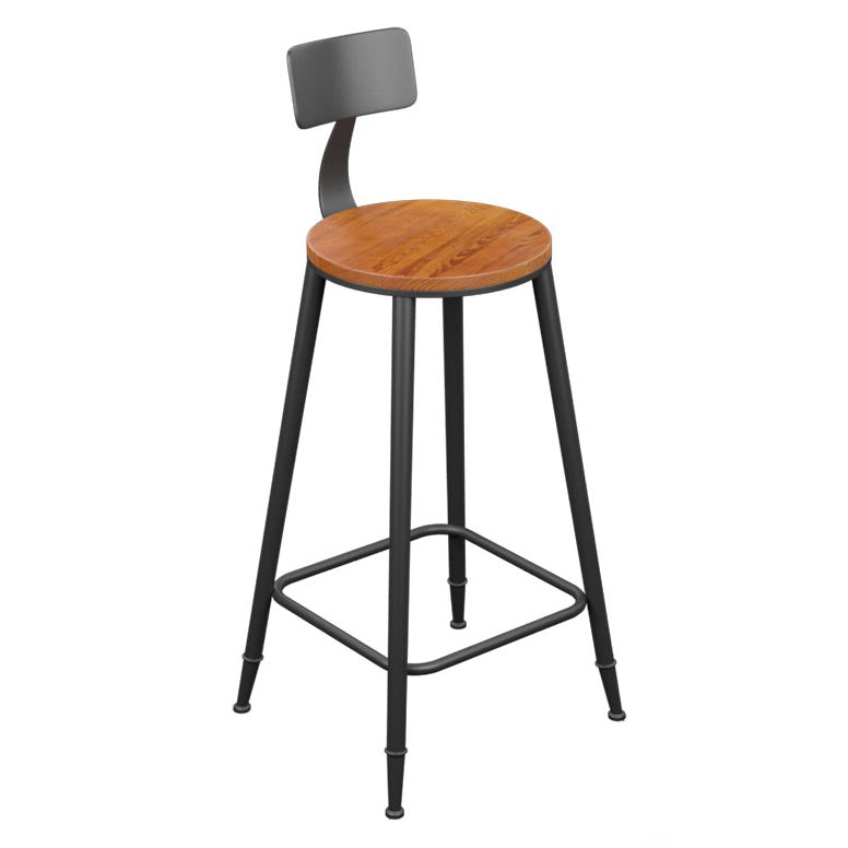Modern 1/4/6/7 Pieces Bar Table Set Rectangle Wood Counter Table with High Stools for Cafe Wood 29"H Stool (Single) Clearhalo 'Bar Furniture' 'furn' 'furn_home_bar_bar_sets' 'Furniture' 'Home Bars & Bar Sets' 'home_bar_bar_sets' 'Kitchen & Dining Furniture' 5910805