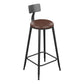 Modern 1/4/6/7 Pieces Bar Table Set Rectangle Wood Counter Table with High Stools for Cafe Brown 29"H Stool (Single) Clearhalo 'Bar Furniture' 'furn' 'furn_home_bar_bar_sets' 'Furniture' 'Home Bars & Bar Sets' 'home_bar_bar_sets' 'Kitchen & Dining Furniture' 5910808