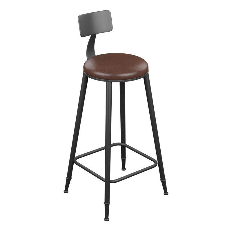 Modern 1/4/6/7 Pieces Bar Table Set Rectangle Wood Counter Table with High Stools for Cafe Brown 29"H Stool (Single) Clearhalo 'Bar Furniture' 'furn' 'furn_home_bar_bar_sets' 'Furniture' 'Home Bars & Bar Sets' 'home_bar_bar_sets' 'Kitchen & Dining Furniture' 5910808