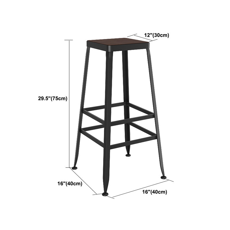 Modern 1/4/6/7 Pieces Bar Table Set Rectangle Wood Counter Table with High Stools for Cafe Clearhalo 'Bar Furniture' 'furn' 'furn_home_bar_bar_sets' 'Furniture' 'Home Bars & Bar Sets' 'home_bar_bar_sets' 'Kitchen & Dining Furniture' 5910833