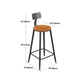 Modern 1/4/6/7 Pieces Bar Table Set Rectangle Wood Counter Table with High Stools for Cafe Clearhalo 'Bar Furniture' 'furn' 'furn_home_bar_bar_sets' 'Furniture' 'Home Bars & Bar Sets' 'home_bar_bar_sets' 'Kitchen & Dining Furniture' 5910835