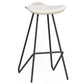 Industrial Wood Bar Table Set 1/3/4 Pcs White Free Form Bar Table with Leather Stools White 30"H Stool (Single) Clearhalo 'Bar Furniture' 'furn' 'furn_home_bar_bar_sets' 'Furniture' 'Home Bars & Bar Sets' 'home_bar_bar_sets' 'Kitchen & Dining Furniture' 5910844