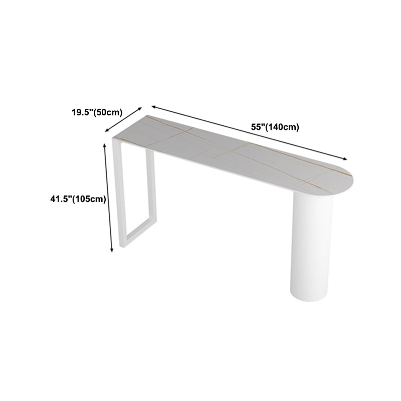 Freiform-Stehtisch-Set, 1/3/5-teilig, Bartisch und Hocker mit weißem Metallsockel