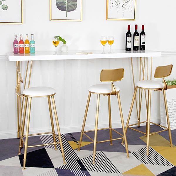 Glam Style 1/2/4-teiliges Stehtisch-Set aus Kunstmarmor, festes Tisch-Theken-Set für den Heimgebrauch