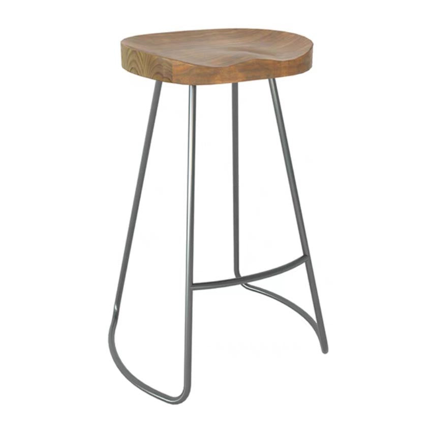 1/5 Pieces Modern Rectangular Pub Table Set Wooden Counter Table with Backless Stools Wood 30"H Stool (Single) Clearhalo 'Bar Furniture' 'furn' 'furn_home_bar_bar_sets' 'Furniture' 'Home Bars & Bar Sets' 'home_bar_bar_sets' 'Kitchen & Dining Furniture' 5910888