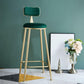 Glam 1/4/5 Pieces Bar Table Set Rectangle Stone Counter Table with High Stools for Balcony